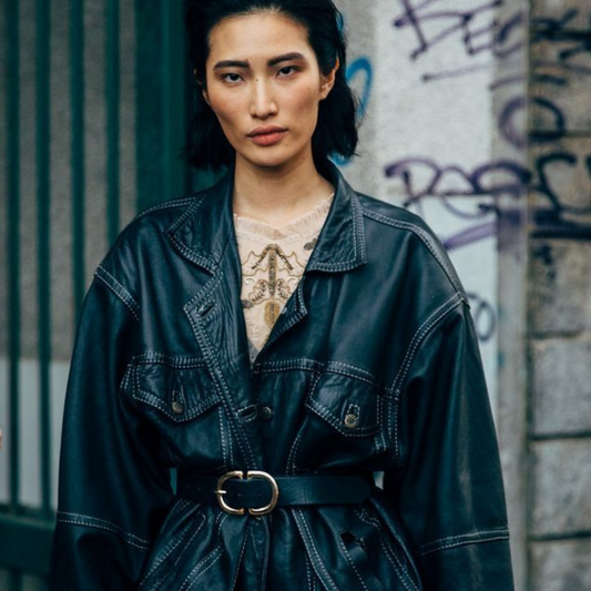 vintage leather jacket